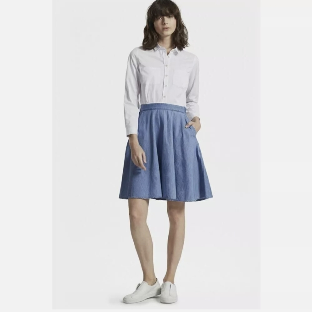 French Connection Denim/Cotton Mini Dress sz 6